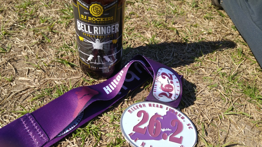 Medal and beer