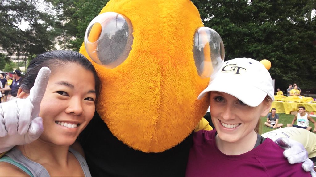 Georgia Tech Pi Mile 2016 Buzz Mascot