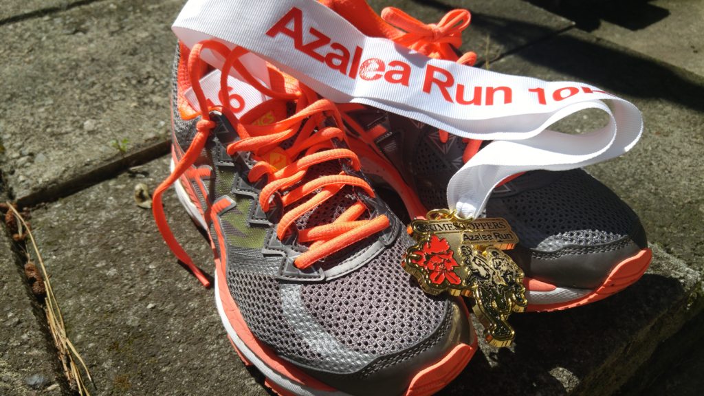 Crimestoppers Azalea 2016 Race Recap Shoes and Medal