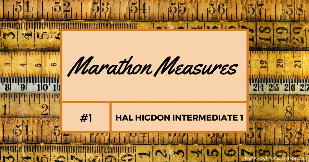 Training recap of the first 4 weeks (100 miles) of the Hal Higdon's Intermediate 1 Marathon training program. Marathon measures Hal Higdon Intermediate 1