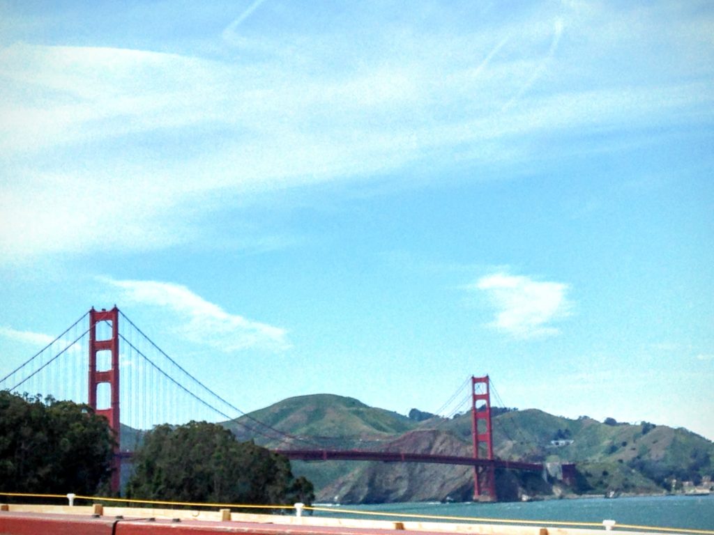 Running Across Golden Gate Bridge