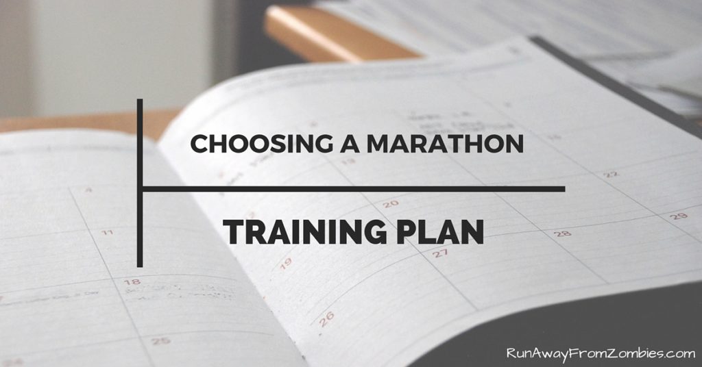 Choosing a marathon training plan