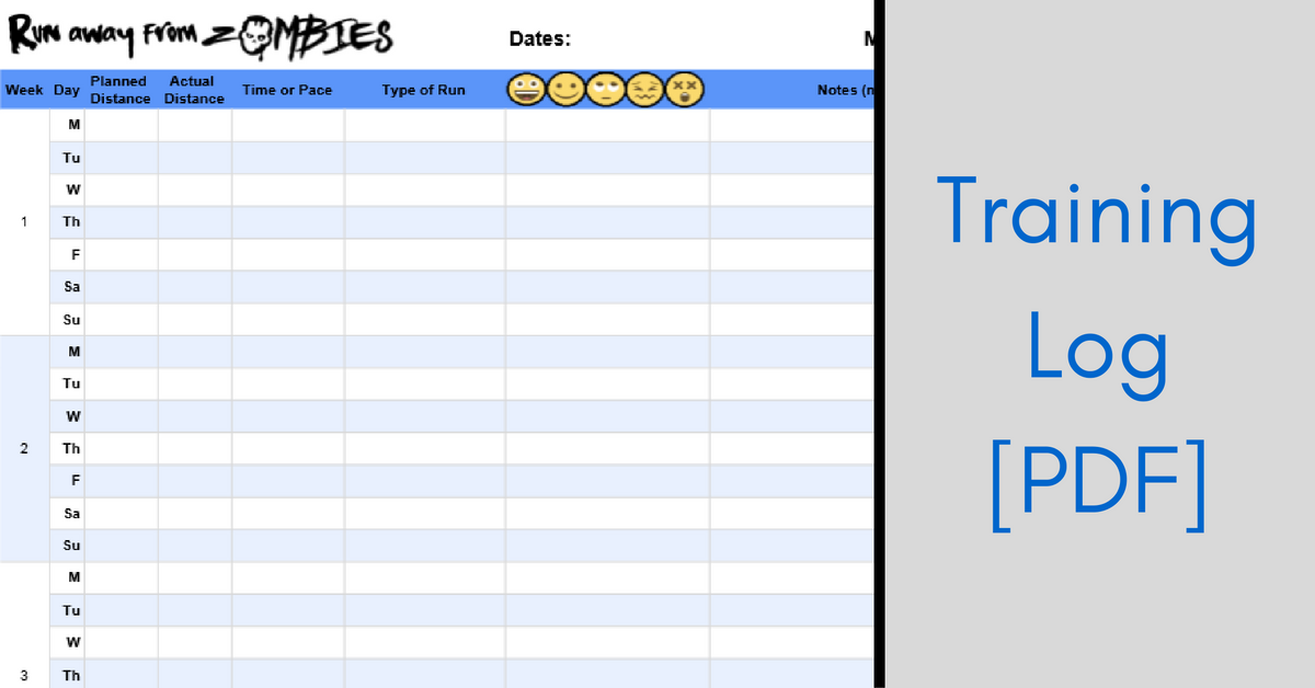 Training Log PDF