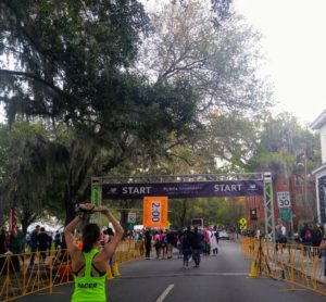 I ran in the 3rd annual Publix Savannah Women's Half Marathon. My goal was to knock more than 10 minutes off my best half for a sub-2 hour time.