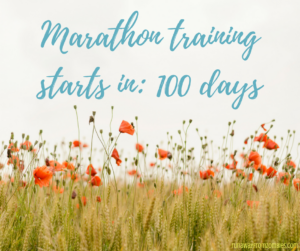 Marathon Training Starts in 100 days